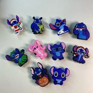 Shoe Charms for Croc Set of 10 Disney Stitch